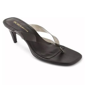 BCBGeneration Black and Gray Sandals